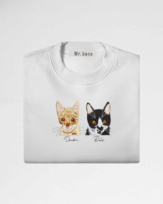Buzo personalizado a color con 2 mascotas - Imagen 8