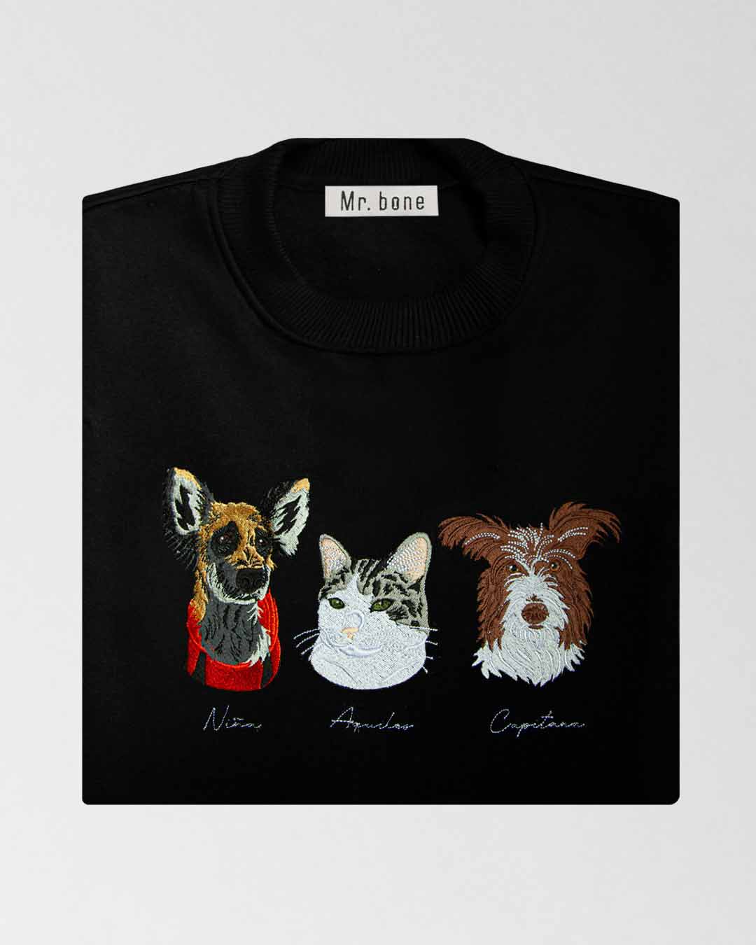 Buzo personalizado a color con 3 mascotas - Imagen 5