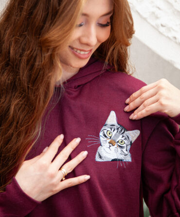 Hoodie personalizado a color 1 mascota