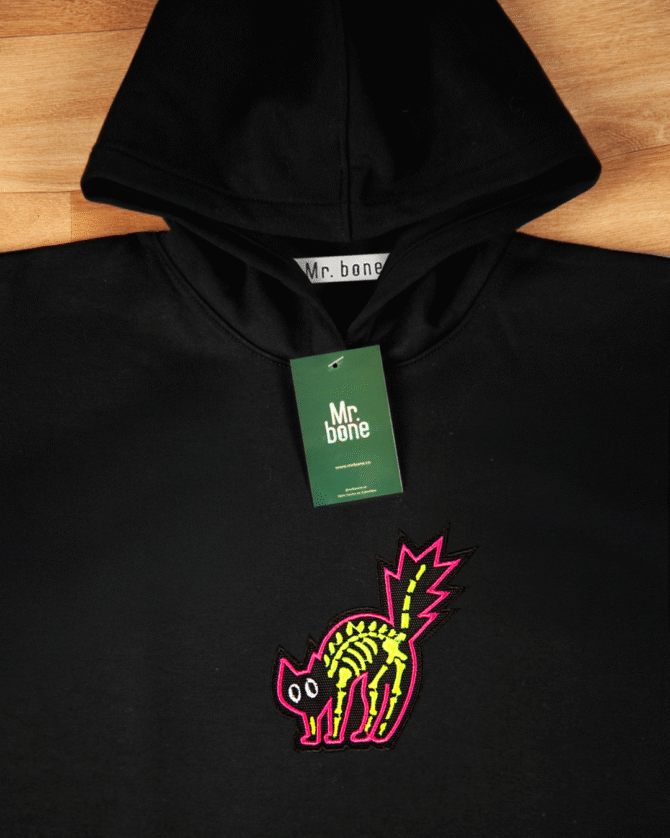 Hoodie Ref. Gato Neon