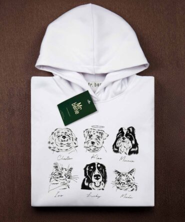 Hoodie personalizado linea 5 o 6 mascotas