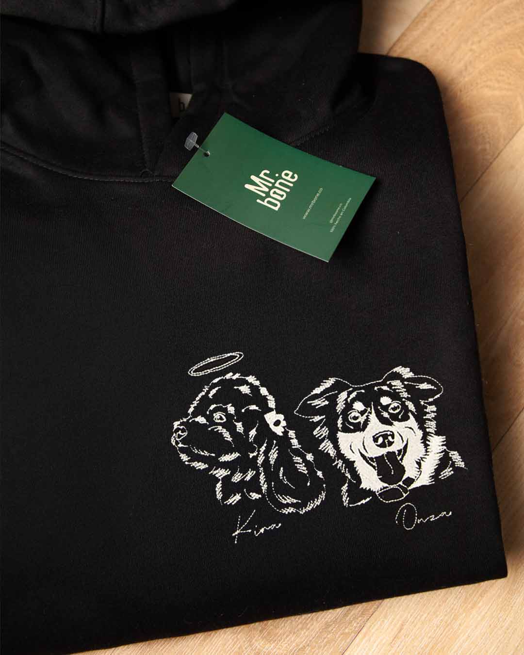 Hoodie personalizado linea 1 o 2 mascotas