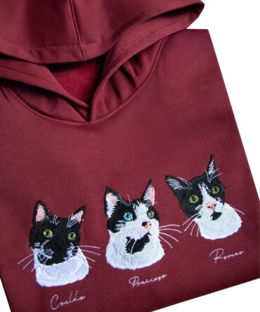 Hoodie personalizado a color 3 mascotas