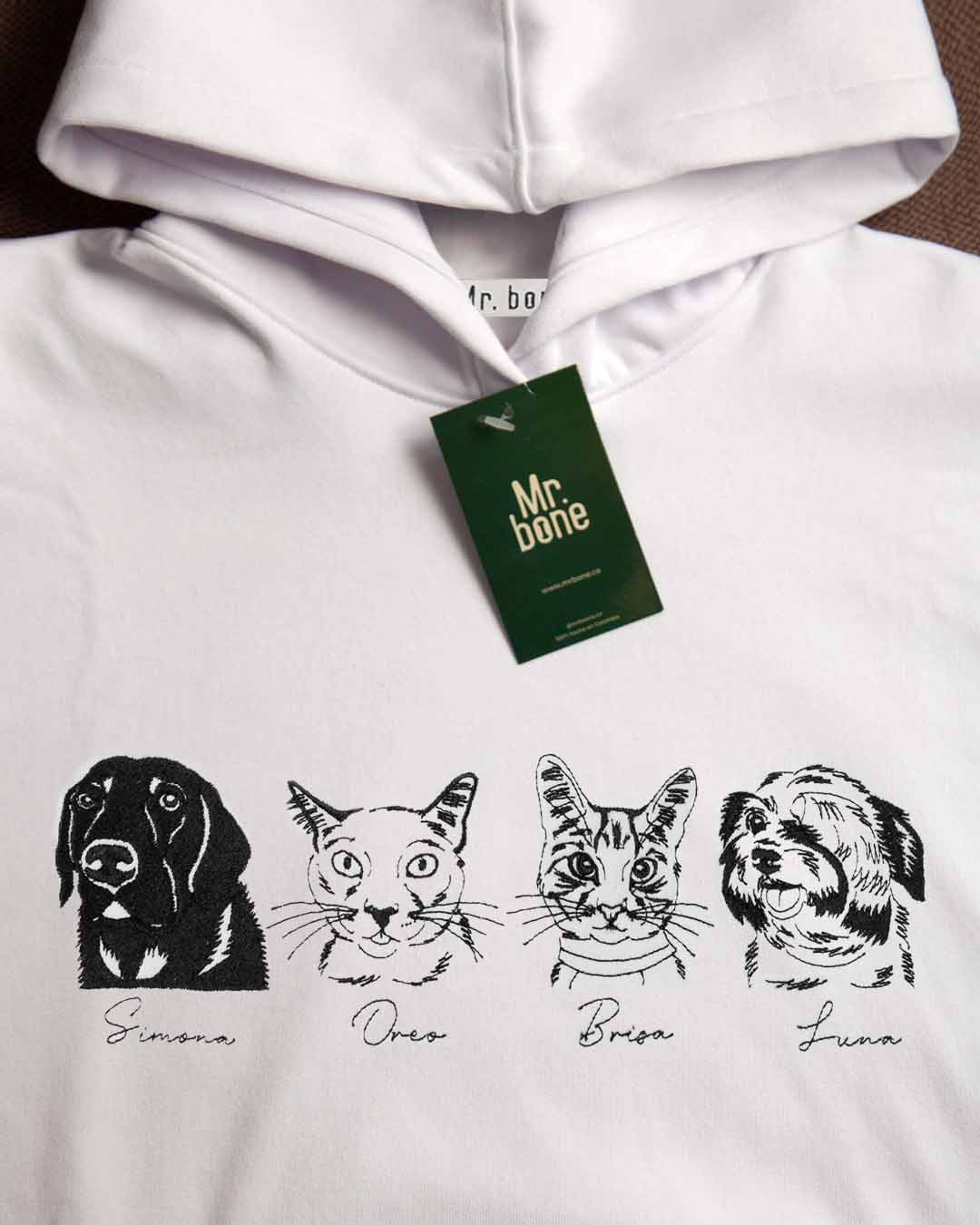 Hoodie personalizado linea 3 o 4 mascotas - Imagen 3